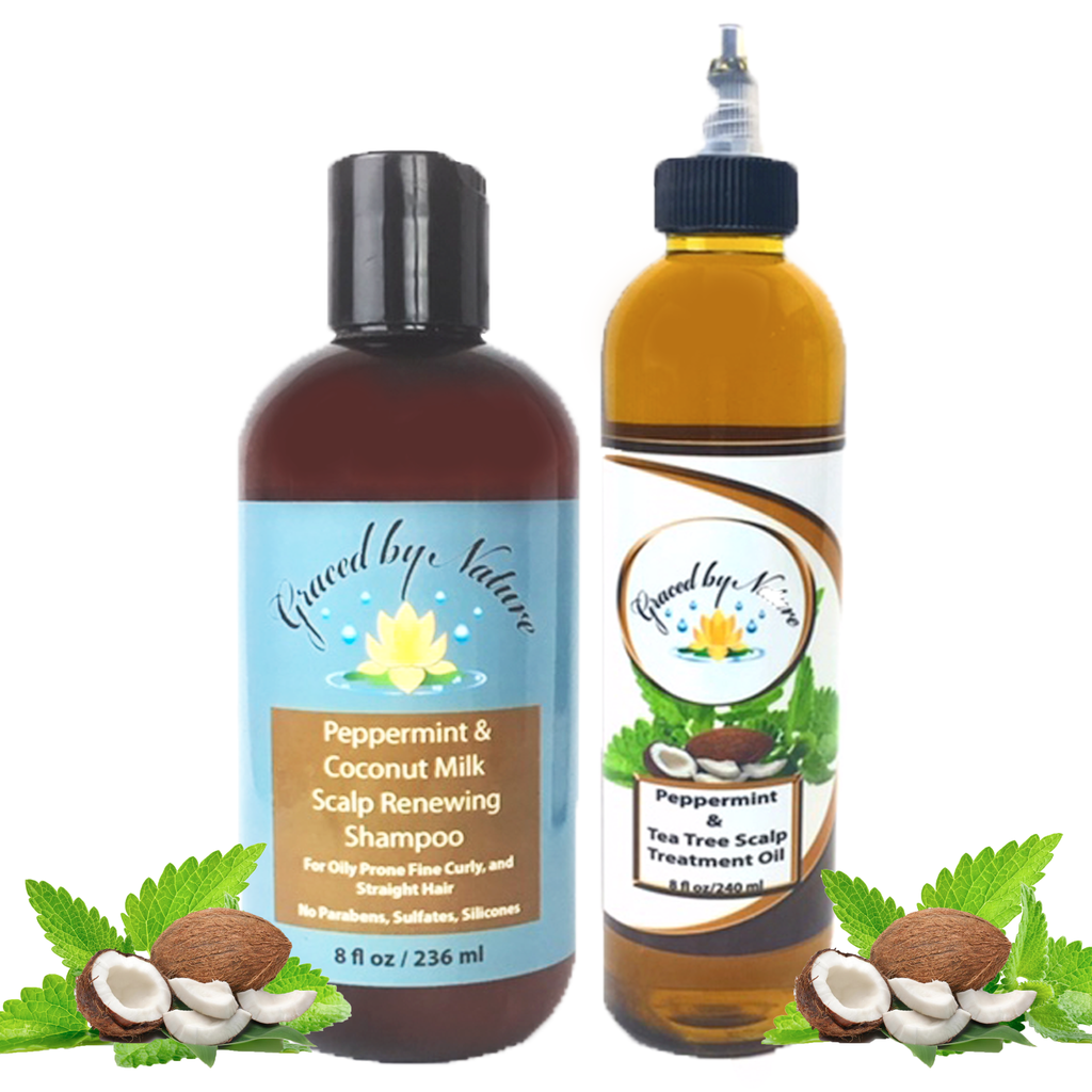 Peppermint & Coconut Bundle (8oz ea Naturally Oily Prone)